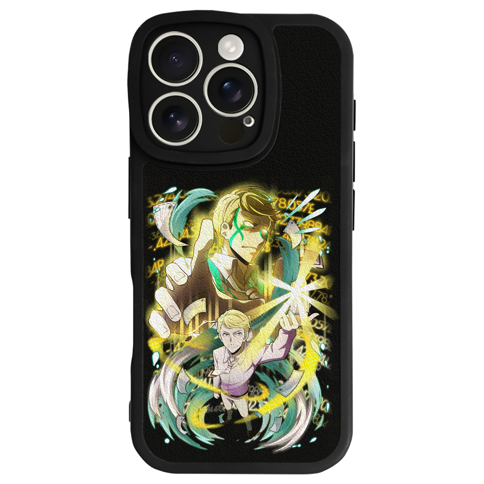 （画像用） 文豪ストレイドッグス Bungo Stray Dogs 【iPhone 16シリーズ対応】シリコンスマホケース（レザー調） 材質：シリコン